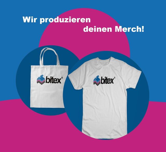 Wir produzieren deinen Merch! #bitex#druckerei#textildruck#stickerei#bielefeld